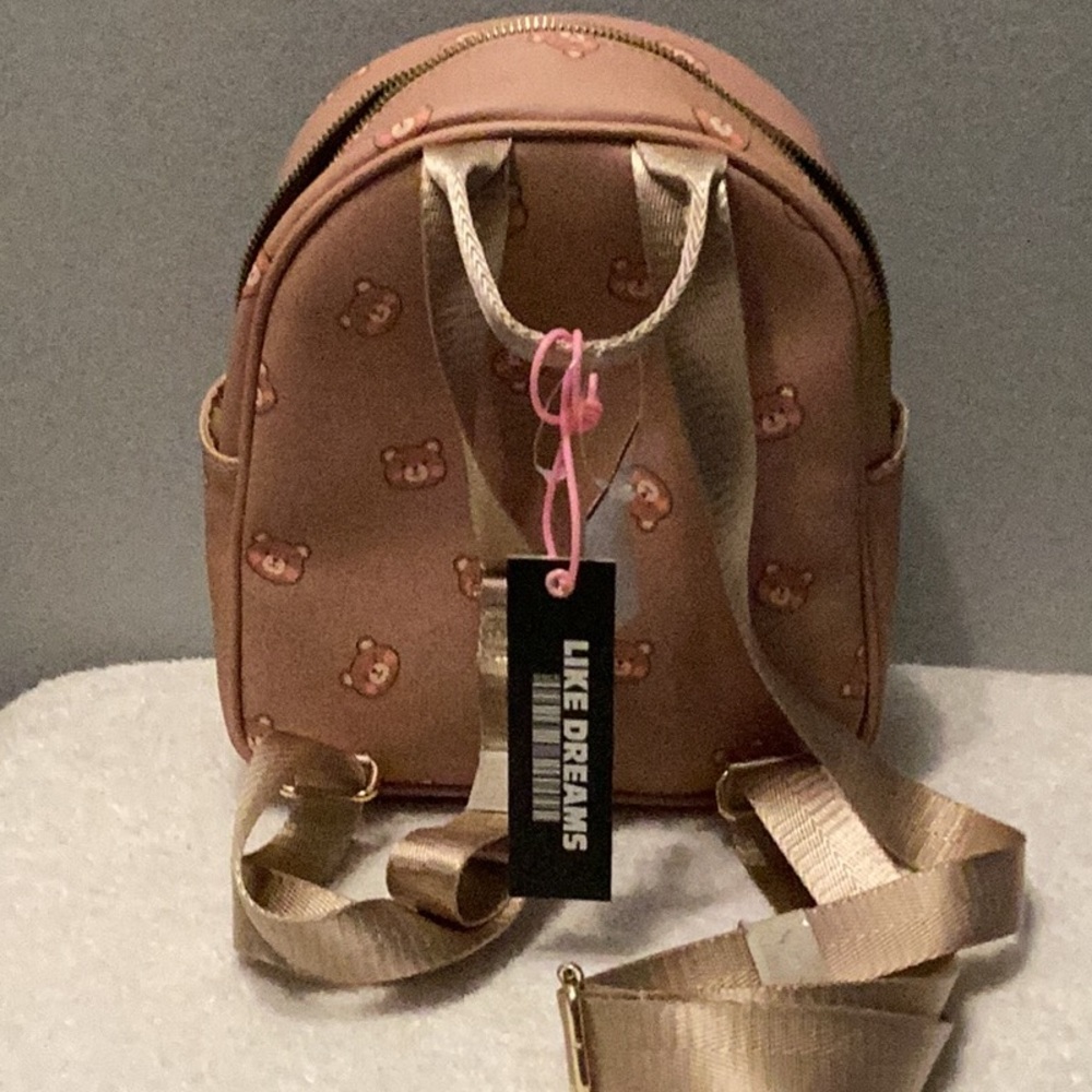 Cute Bear Print Mini Backpack - Picture 4 of 15